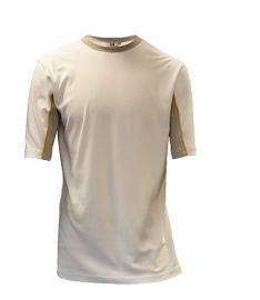Be-Wear T-shirt korte mouwen wit/grijs