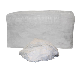 Witte tricot poetslappen 1kg (± 16 lappen)
