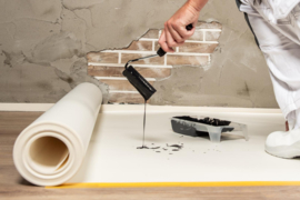 Stucloper 2-zijdig  gecoat ca. 125 cm (50m²)