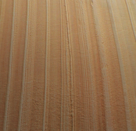 Spatel kunststof dubbel Golfstructuur 17cm. Canyon