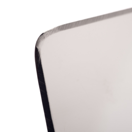 Veneziaanse troffelspaan geslepen kanten RVS mirror-polished 0,6mm