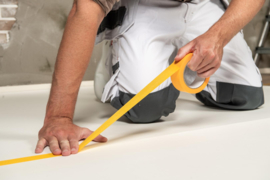 Stucloper 2-zijdig  gecoat ca. 125 cm (50m²)
