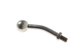 Wall-TOP adapter RVS met draad M3 (8 dms) voor glasfibersteel