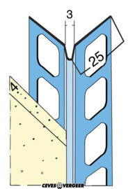 SG 1035 - 5mm hoekbeschermer aluzink 2,70mtr (25lgt, 67,5mtr)