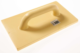 Schuurbord kunststof geel zacht 320x180mm
