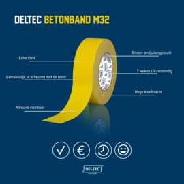 Deltec Betonband M32 - 44mm x 50mtr