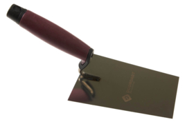 Doordagt stukadoorstroffel - S-hals - softgrip - RVS 180 mm