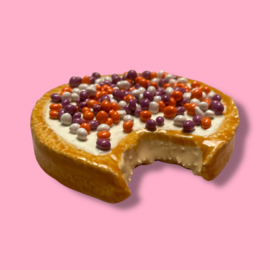 Beschuit van keramiek met feest muisjes