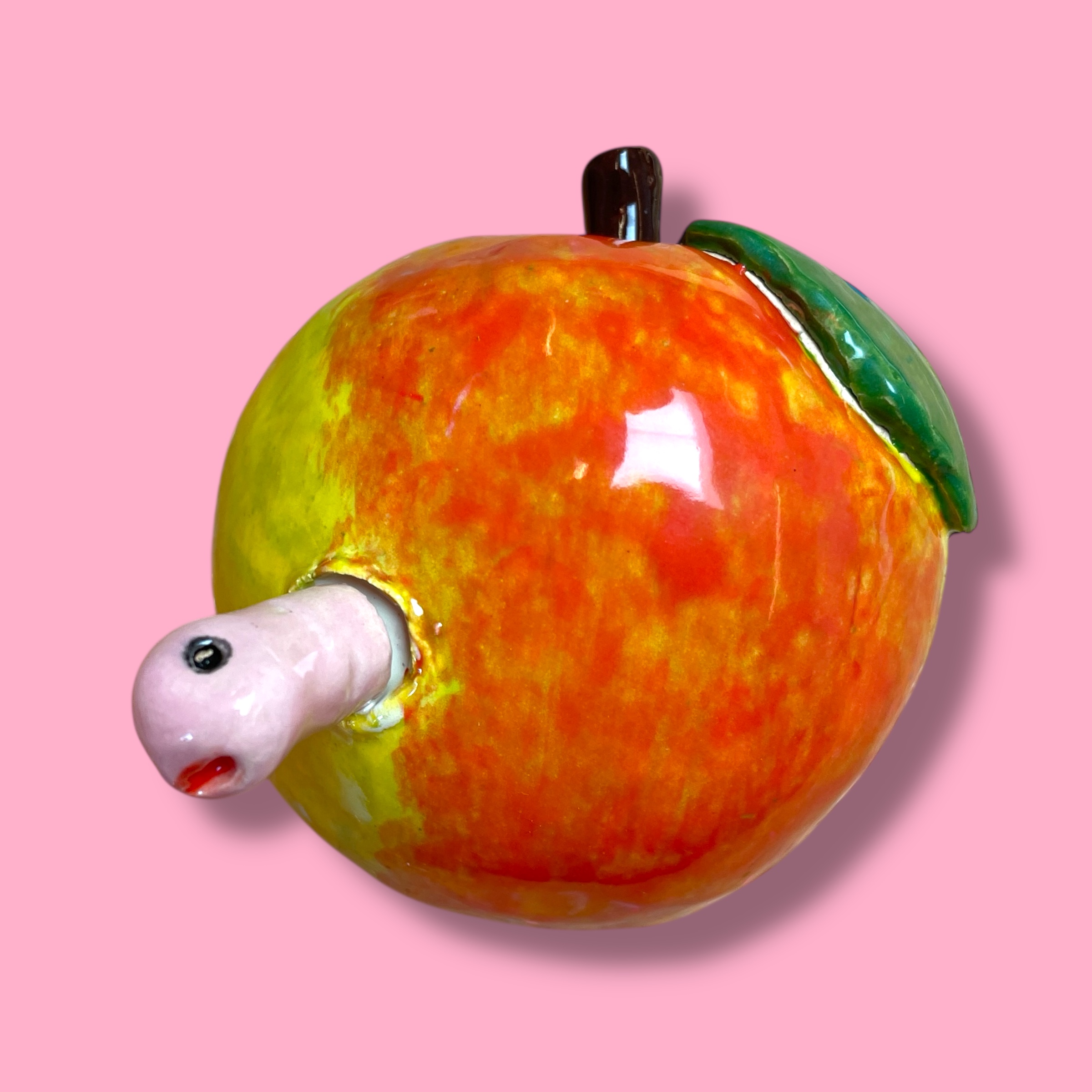 Elstar appel met worm