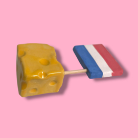 Blokje kaas van keramiek