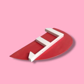 Wandplank koraalrood