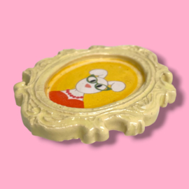 Broche 'konijn met bril'