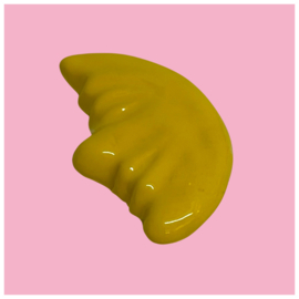 Gele maan van keramiek