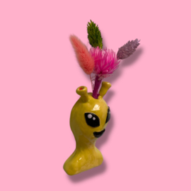 Wandvaasje Alien van keramiek