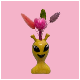 Wandvaasje Alien van keramiek