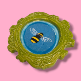 Broche 'bij' groen