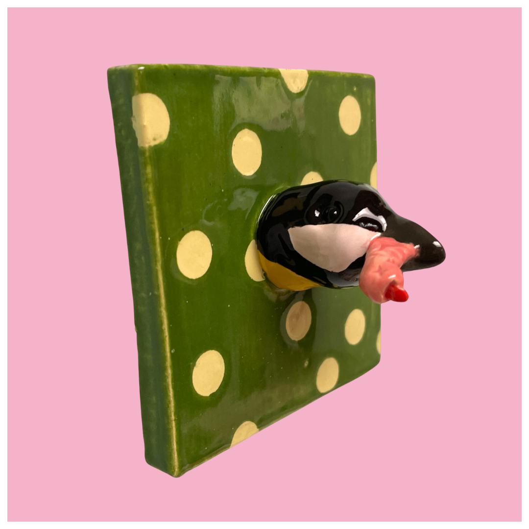 Vreemde vogel van keramiek Koos Koolmees
