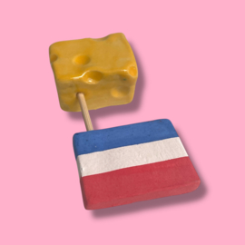 Blokje kaas van keramiek