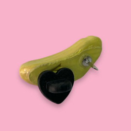 Bananen schuimpje broche