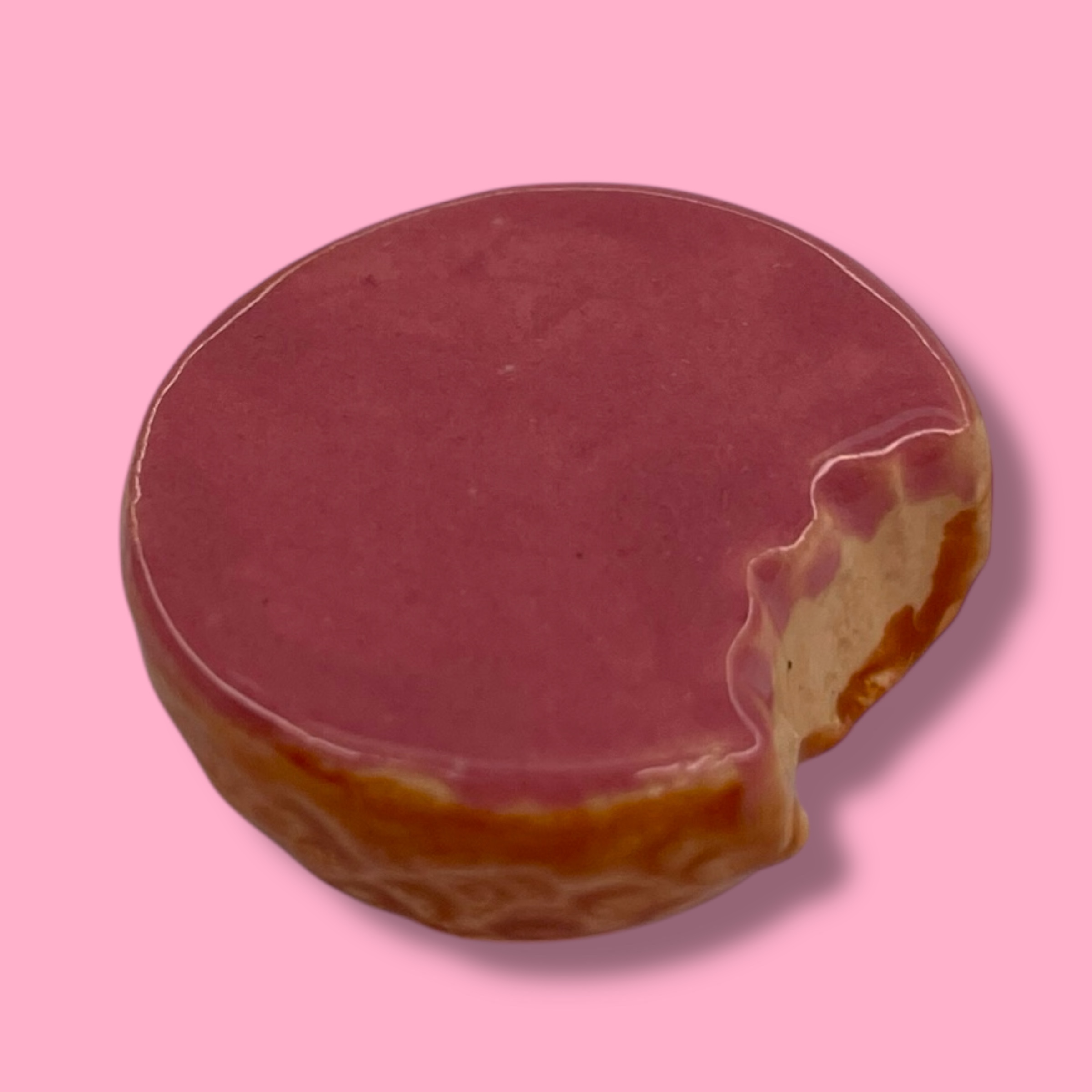 Broche roze koek
