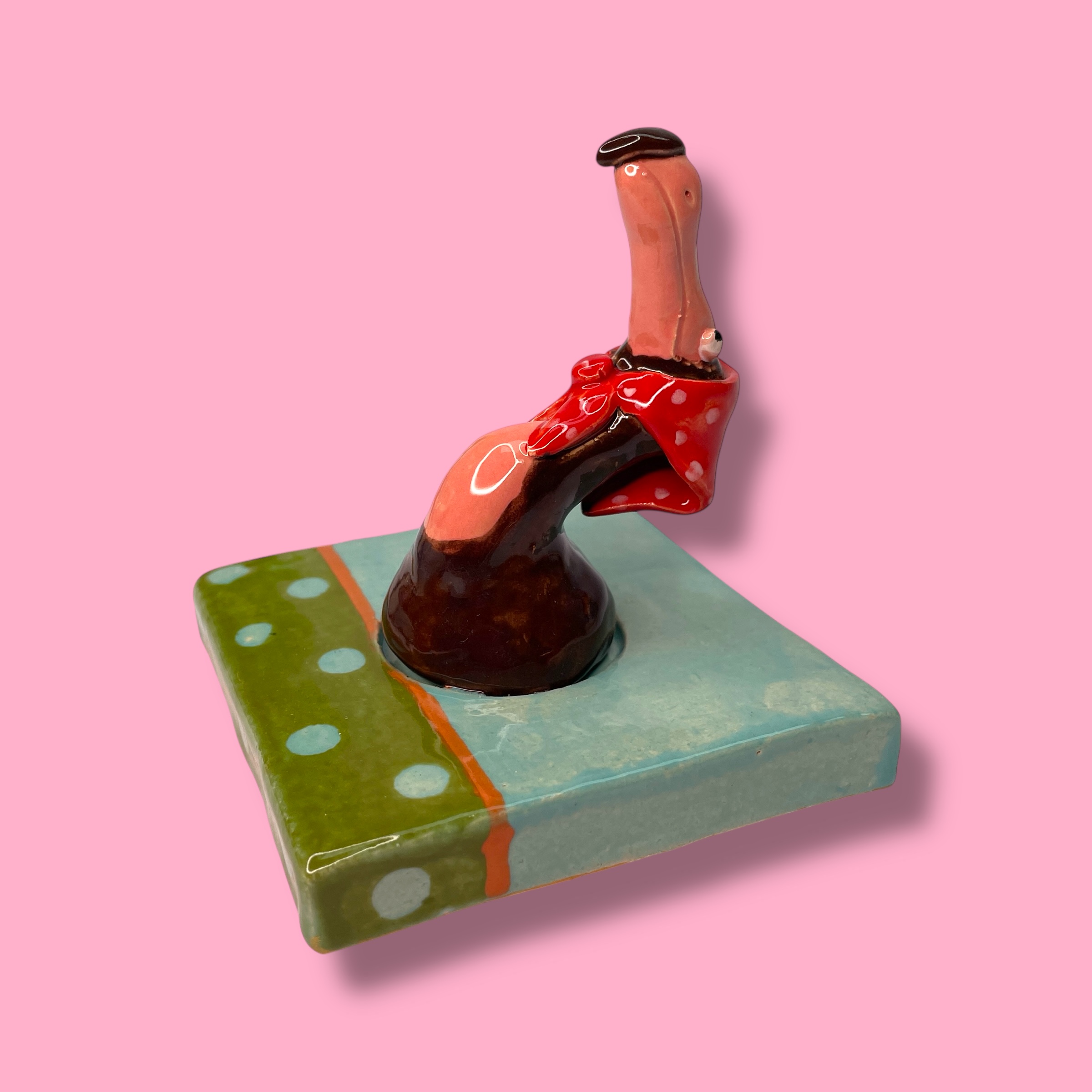 Vreemde vogel van keramiek Dora Dodo
