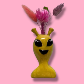 Wandvaasje Alien van keramiek