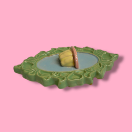 Zoet lijstje vanille pudding