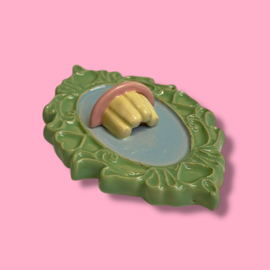 Zoet lijstje vanille pudding