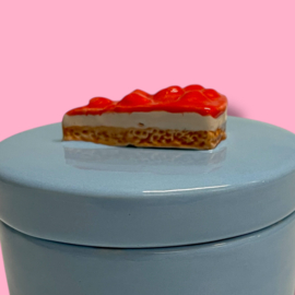 Blauw doosje Monchou  van keramiek