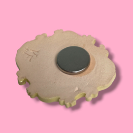 Broche 'konijn met bril'