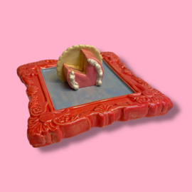 Zoet lijstje aardbei taart