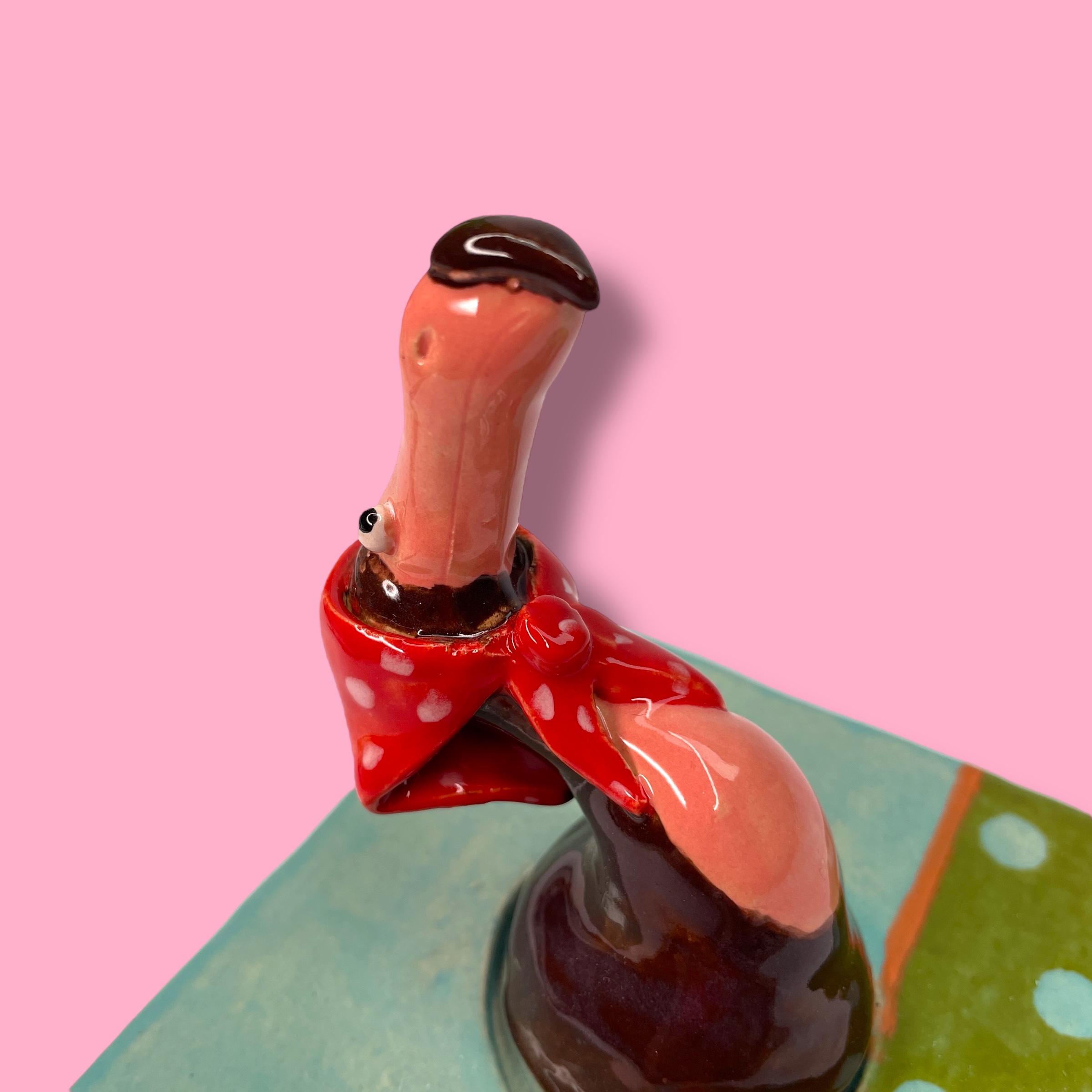 Vreemde vogel van keramiek Dora Dodo