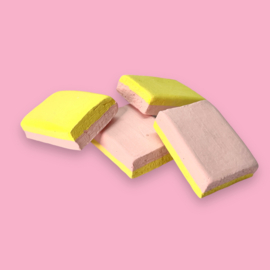 Schuimblok roze/geel
