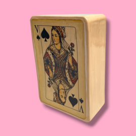 Kleine urn 'speelkaart'