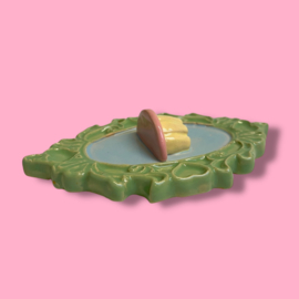 Zoet lijstje vanille pudding
