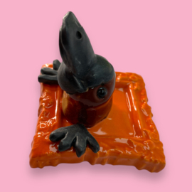 Schilderijtje van keramiek vogelbekdier