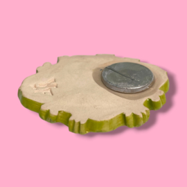 Broche 'bij' groen