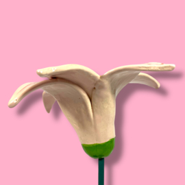 Roze lelie van keramiek