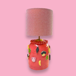 Snoepjeslamp kies je eigen kleur MET Electra ZONDER lampenkap