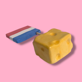 Blokje kaas van keramiek