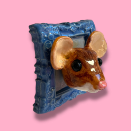 Schilderijtje van keramiek Morris Muis