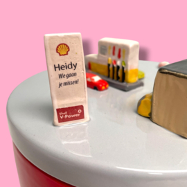 Maatwerk koektrommel Afscheid van Shell