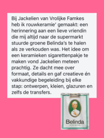 Troostkeramiek: Belinda menthol sigaretten