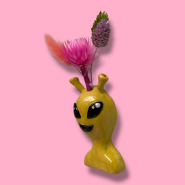 Wandvaasje Alien van keramiek