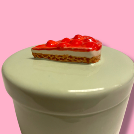 Lichtgroen doosje Monchou  van keramiek