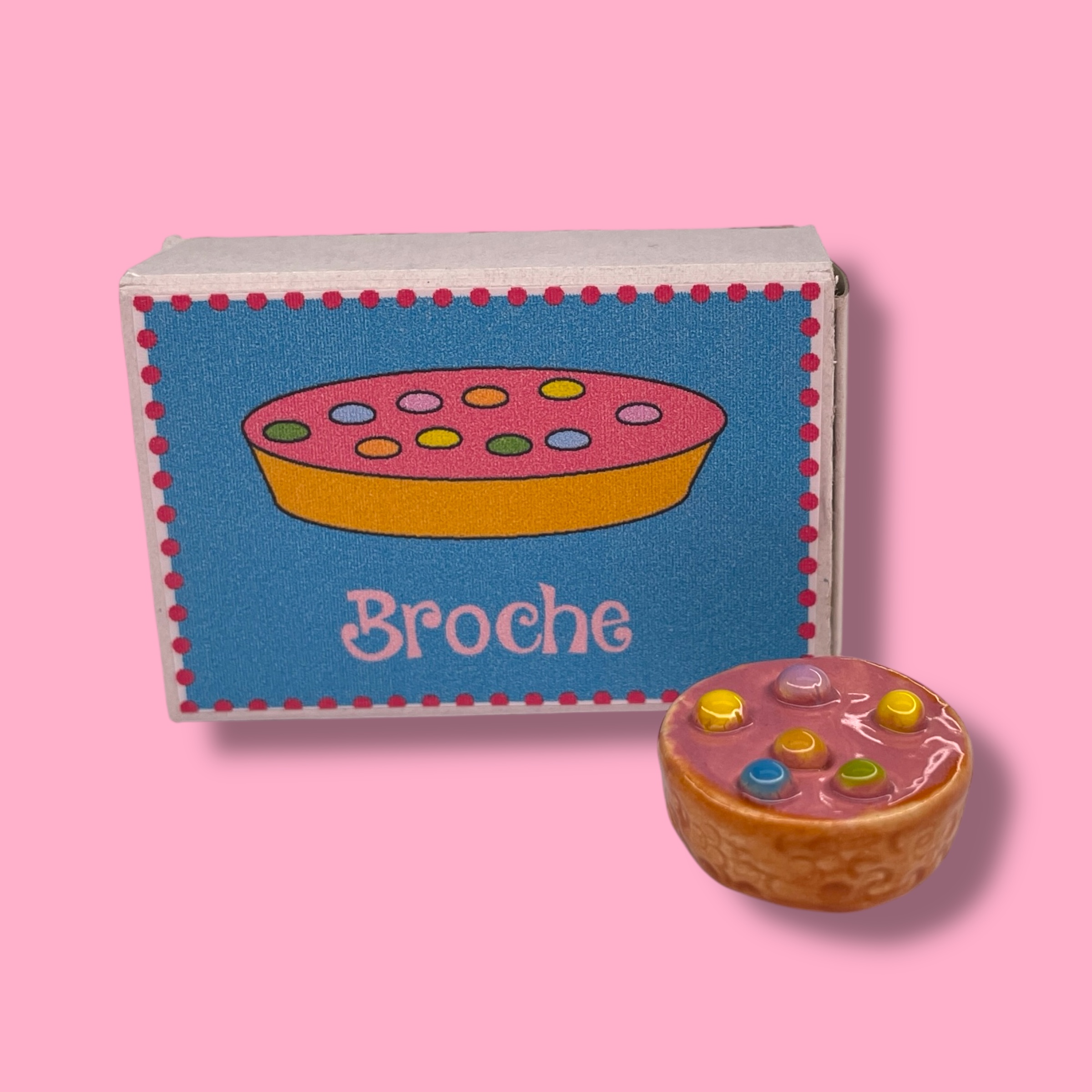 Broche confetti koek