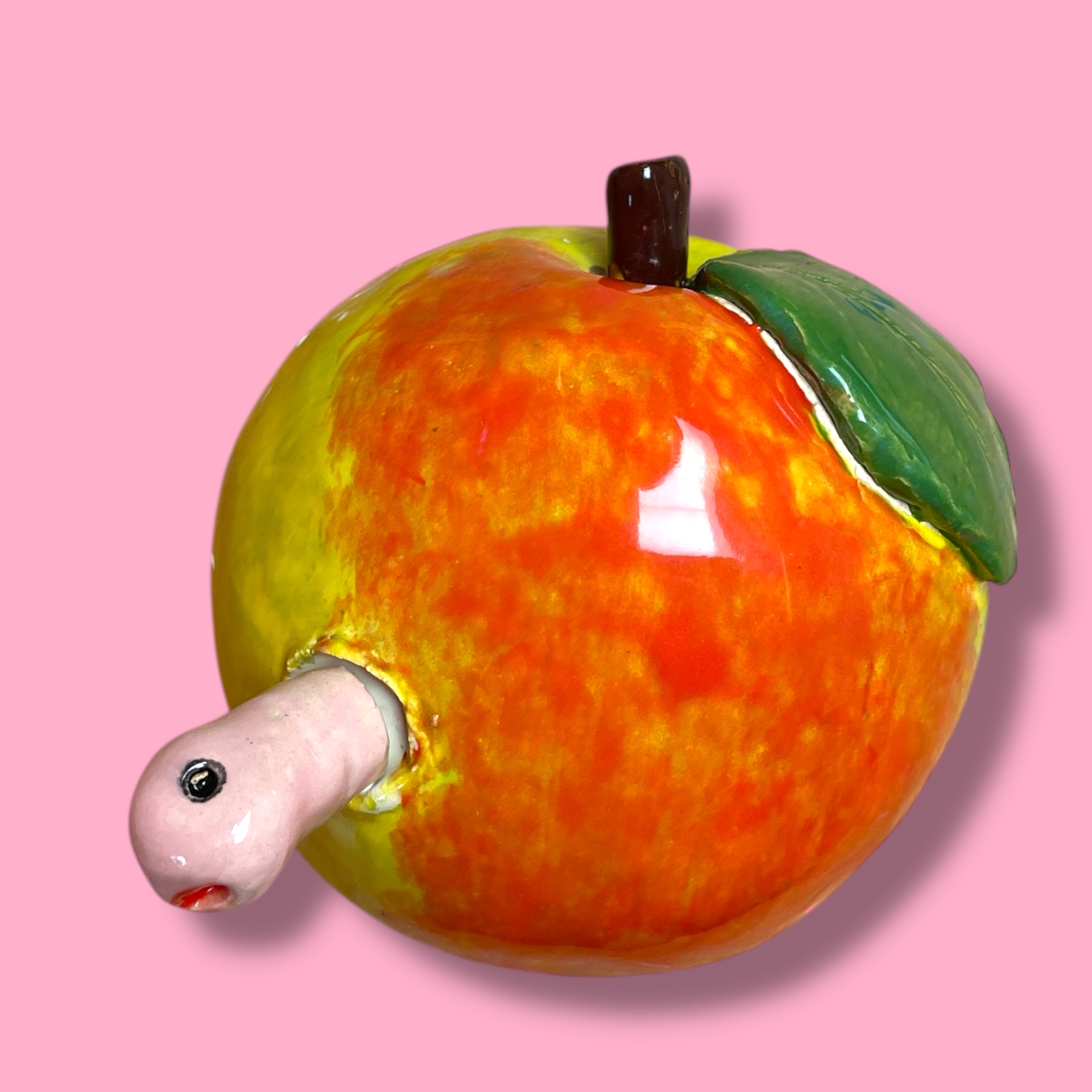 Elstar appel met worm