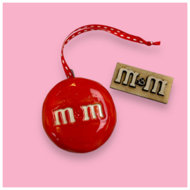 M&M kerstbal
