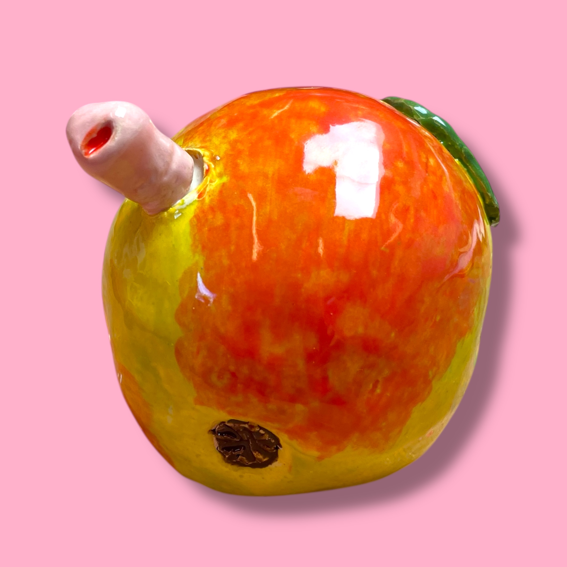 Elstar appel met worm