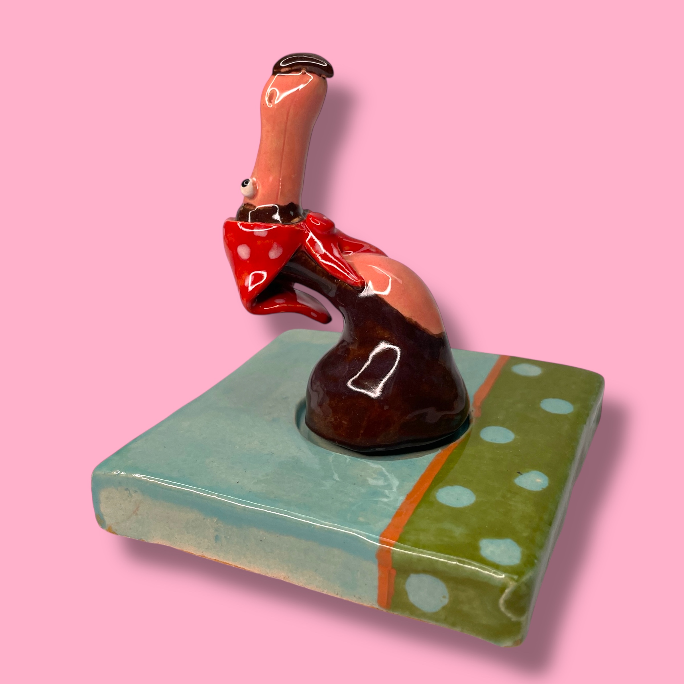 Vreemde vogel van keramiek Dora Dodo